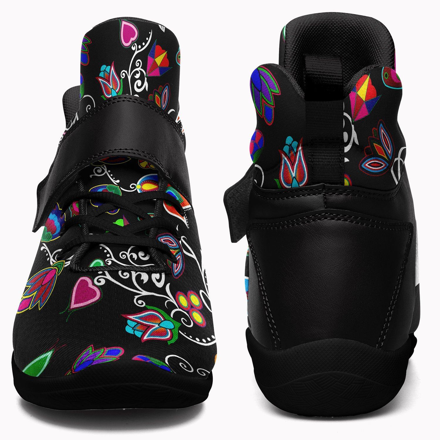 Indigenous Paisley Black Kid's Ipottaa Basketball / Sport High Top Shoes 49 Dzine 
