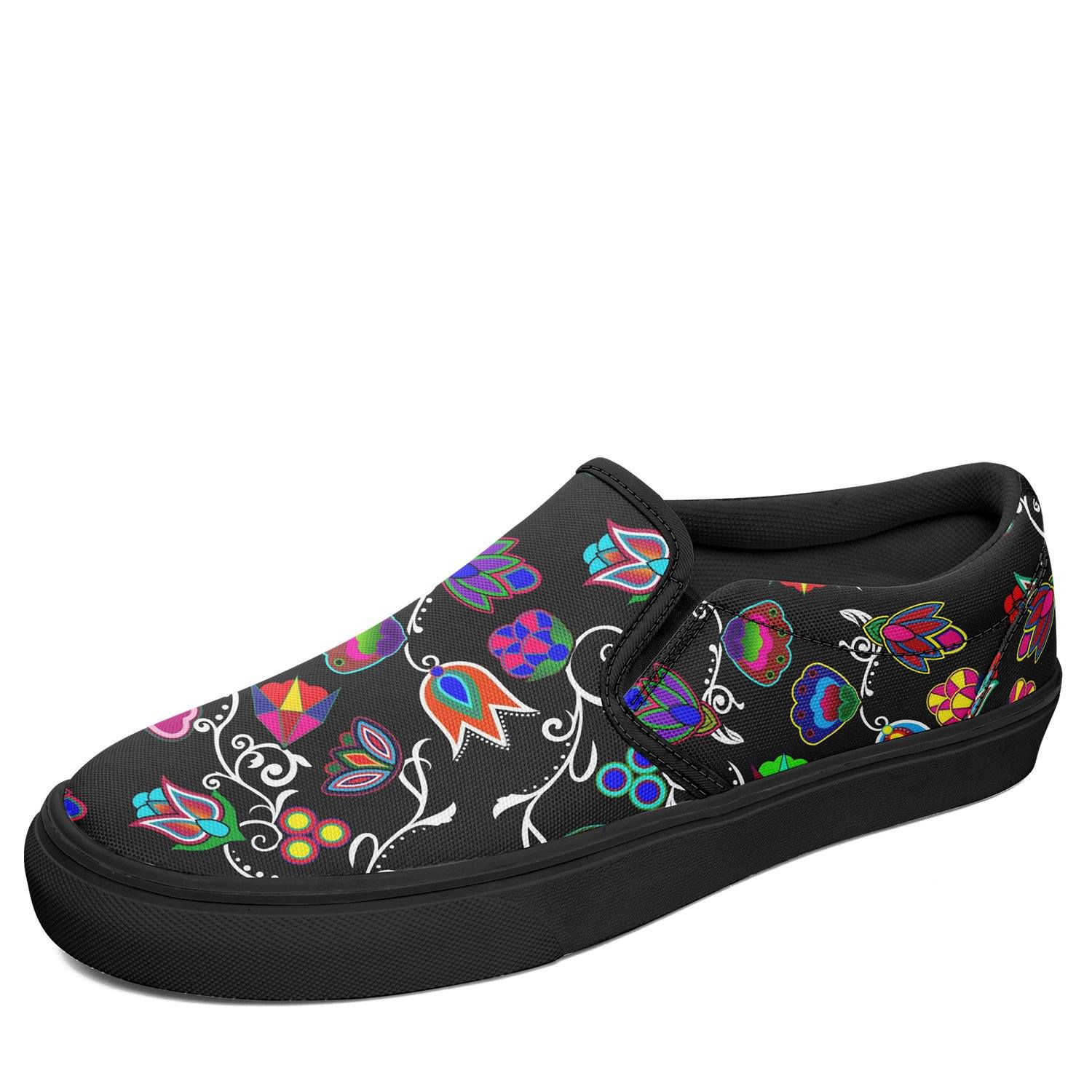 Indigenous Paisley Black Otoyimm Canvas Slip On Shoes 49 Dzine 