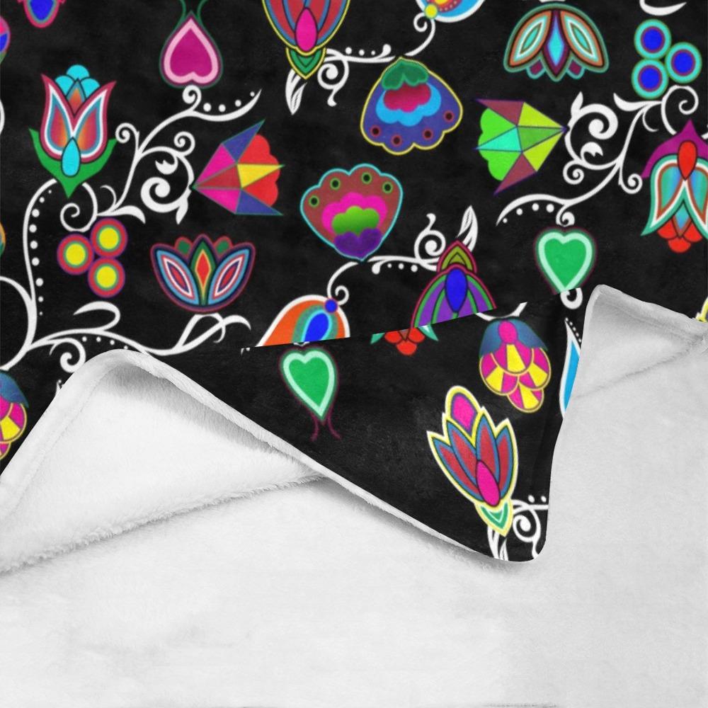 Indigenous Paisley Black Ultra-Soft Micro Fleece Blanket 40"x50" Ultra-Soft Blanket 40''x50'' e-joyer 
