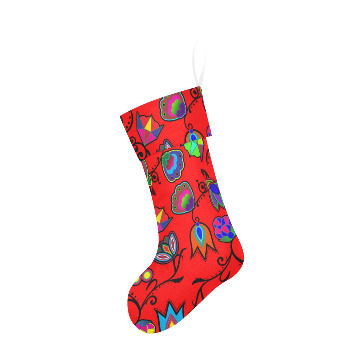Indigenous Paisley Dahlia Christmas Stocking holiday stocking e-joyer 
