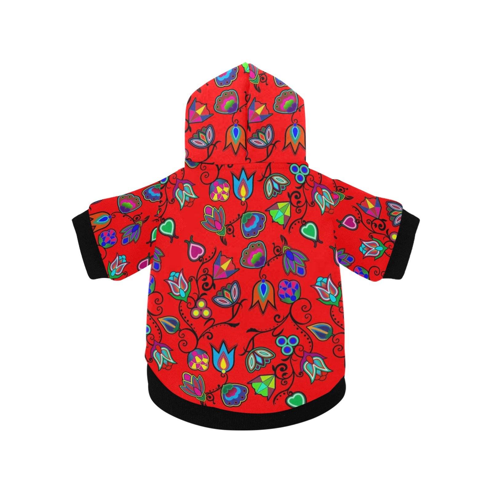 Indigenous Paisley Dahlia Pet Dog Hoodie Pet Dog Hoodie e-joyer 