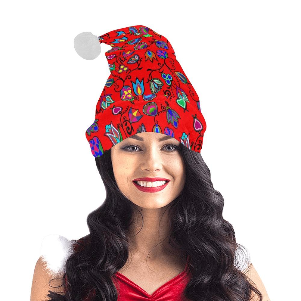 Indigenous Paisley Dahlia Santa Hat Santa Hat e-joyer 