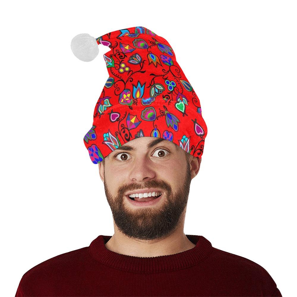 Indigenous Paisley Dahlia Santa Hat Santa Hat e-joyer 