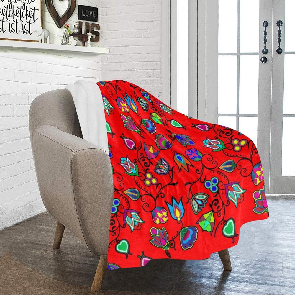 Indigenous Paisley Dahlia Ultra-Soft Micro Fleece Blanket 40"x50" Ultra-Soft Blanket 40''x50'' e-joyer 