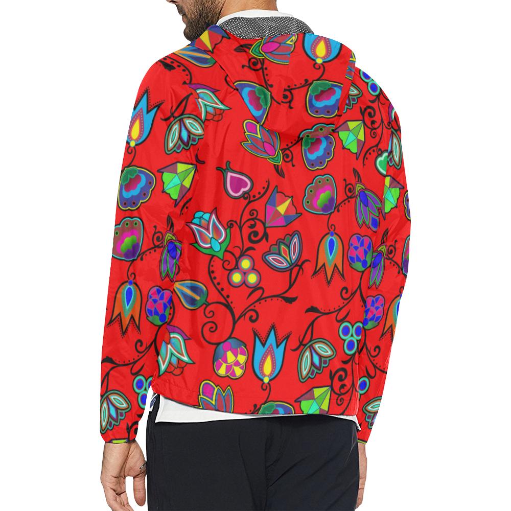 Indigenous Paisley - Dahlia Unisex All Over Print Windbreaker (Model H23) All Over Print Windbreaker for Men (H23) e-joyer 