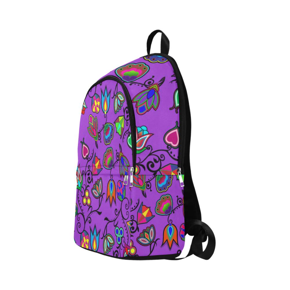 Indigenous Paisley Dark Orchid Fabric Backpack for Adult (Model 1659) Casual Backpack for Adult (1659) e-joyer 