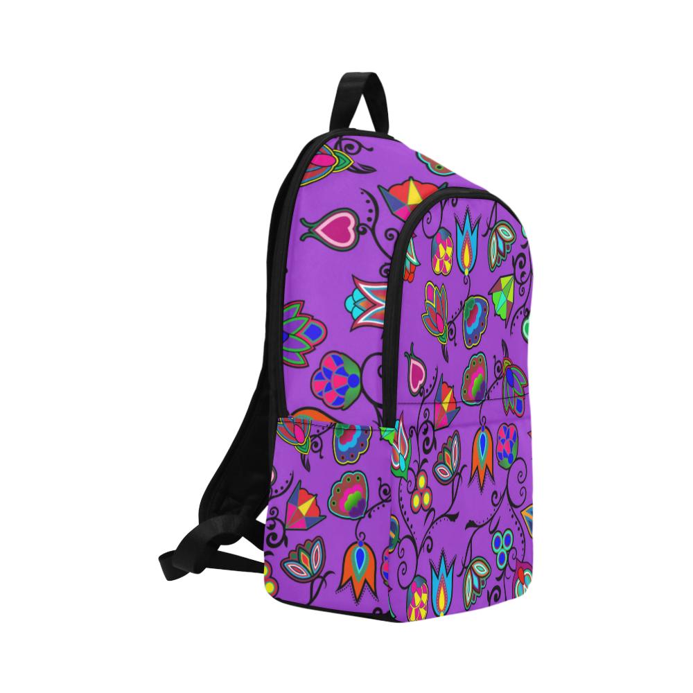 Indigenous Paisley Dark Orchid Fabric Backpack for Adult (Model 1659) Casual Backpack for Adult (1659) e-joyer 