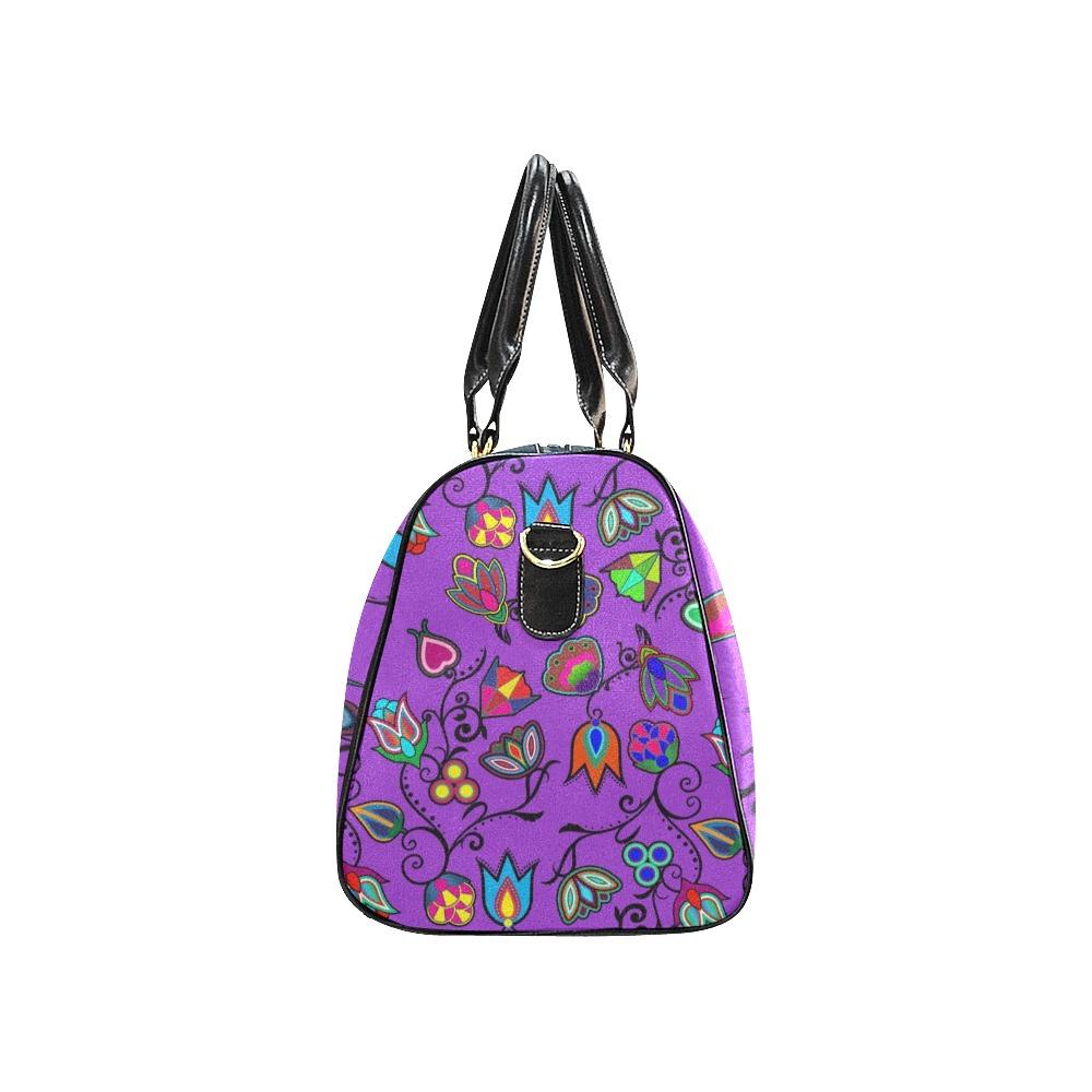 Indigenous Paisley Dark Orchid New Waterproof Travel Bag/Small (Model 1639) bag e-joyer 