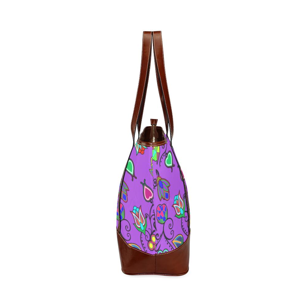 Indigenous Paisley - Dark Orchid Tote Handbag (Model 1642) Tote Handbags (1642) e-joyer 