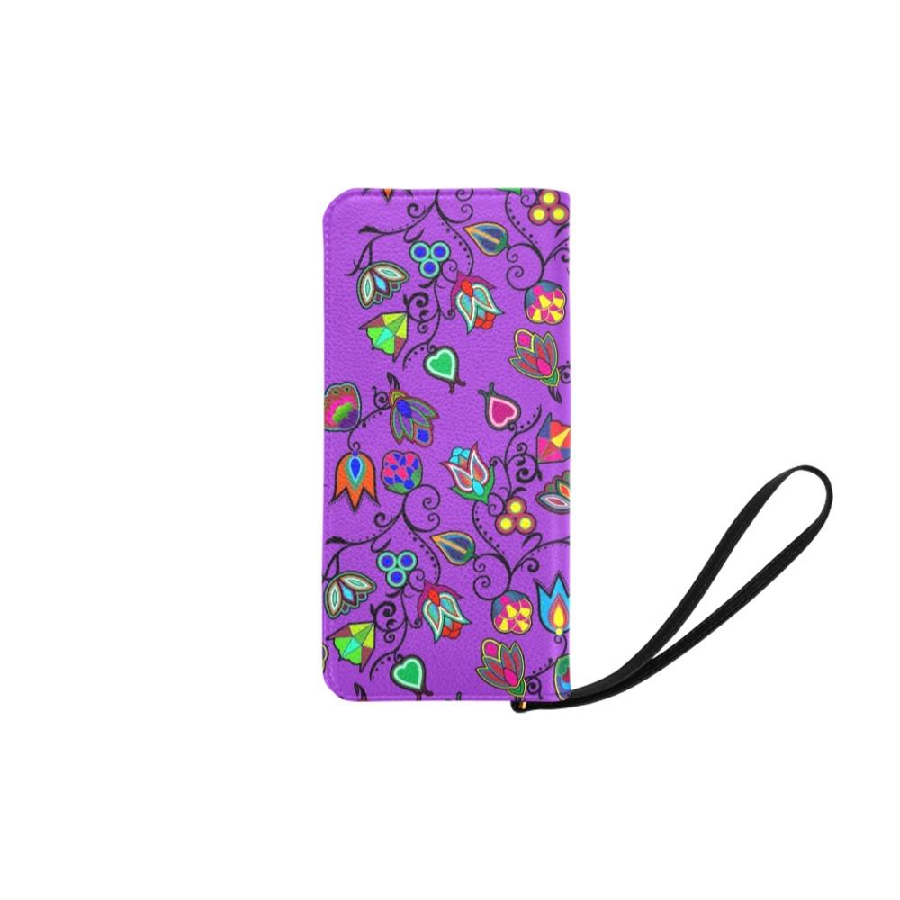 Indigenous Paisley Dark Orchid Women's Clutch Purse (Model 1637) Women's Clutch Purse (1637) e-joyer 