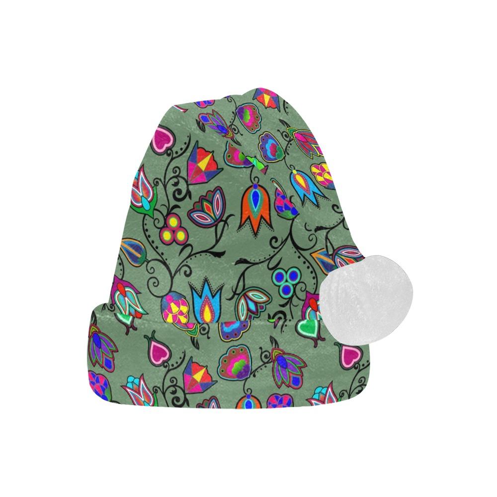 Indigenous Paisley Dark Sea Santa Hat Santa Hat e-joyer 