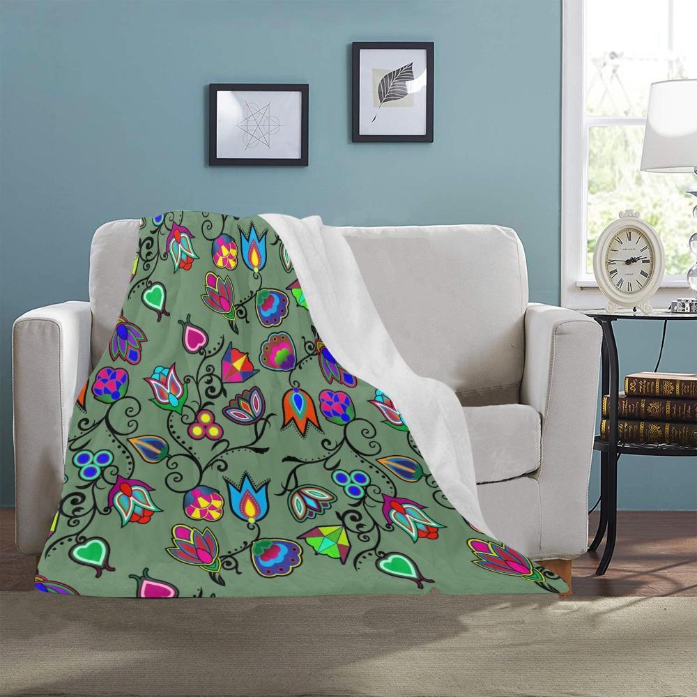 Indigenous Paisley Dark Sea Ultra-Soft Micro Fleece Blanket 40"x50" Ultra-Soft Blanket 40''x50'' e-joyer 