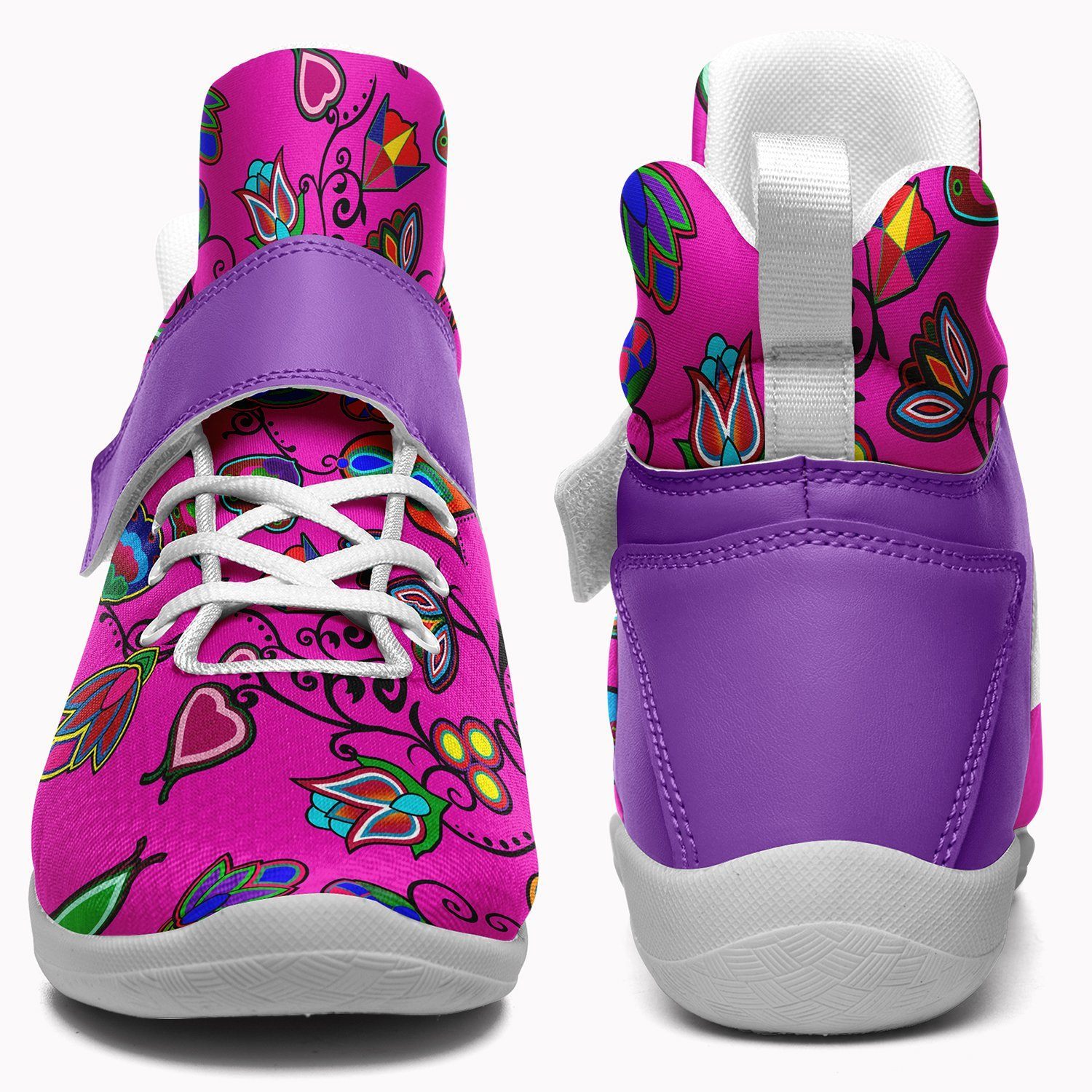 Indigenous Paisley Ipottaa Basketball / Sport High Top Shoes - White Sole 49 Dzine 