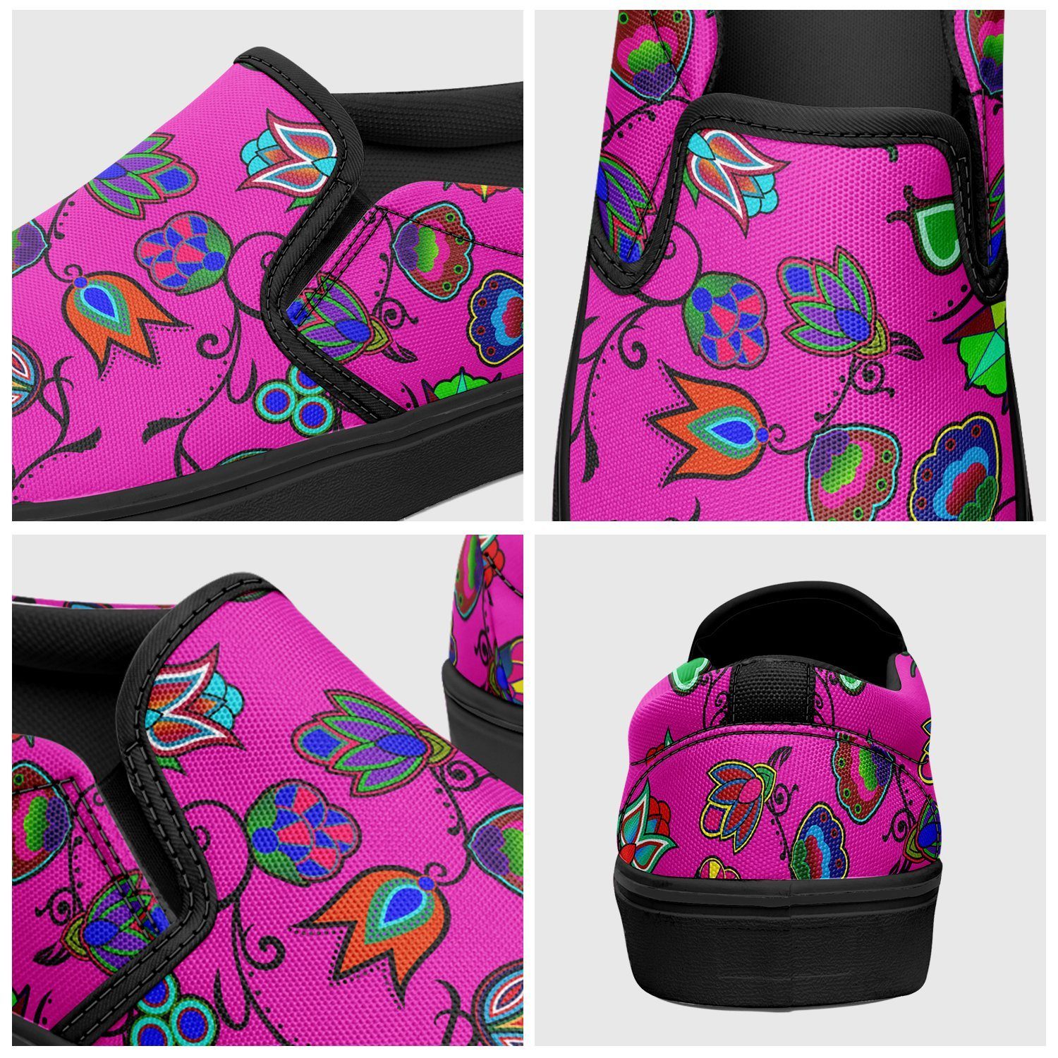 Indigenous Paisley Otoyimm Kid's Canvas Slip On Shoes 49 Dzine 