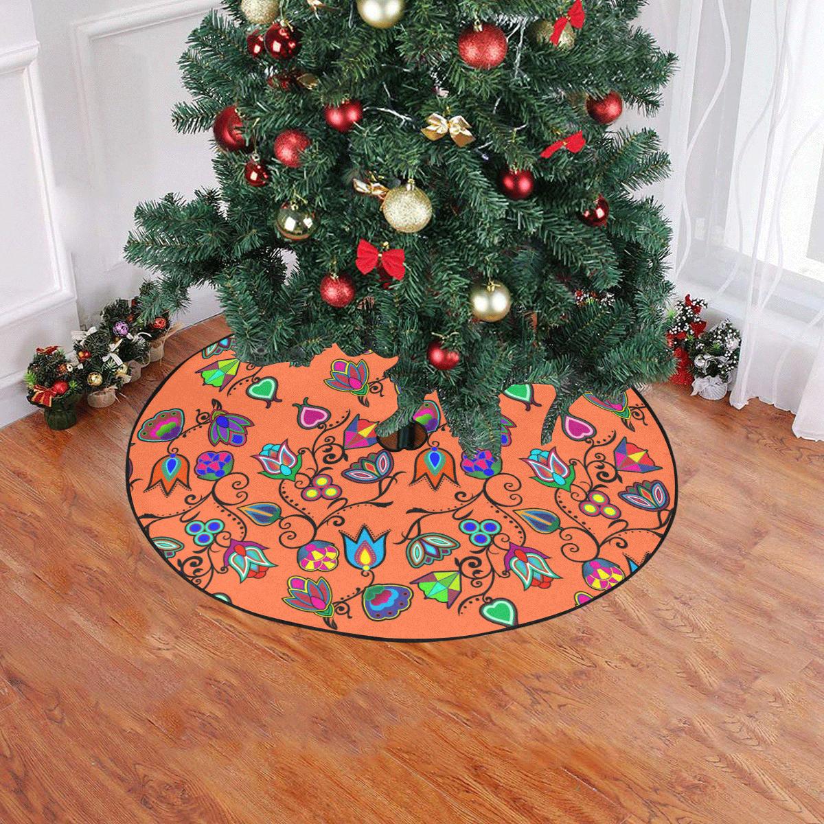 Indigenous Paisley - Sierra Christmas Tree Skirt 47" x 47" Christmas Tree Skirt e-joyer 