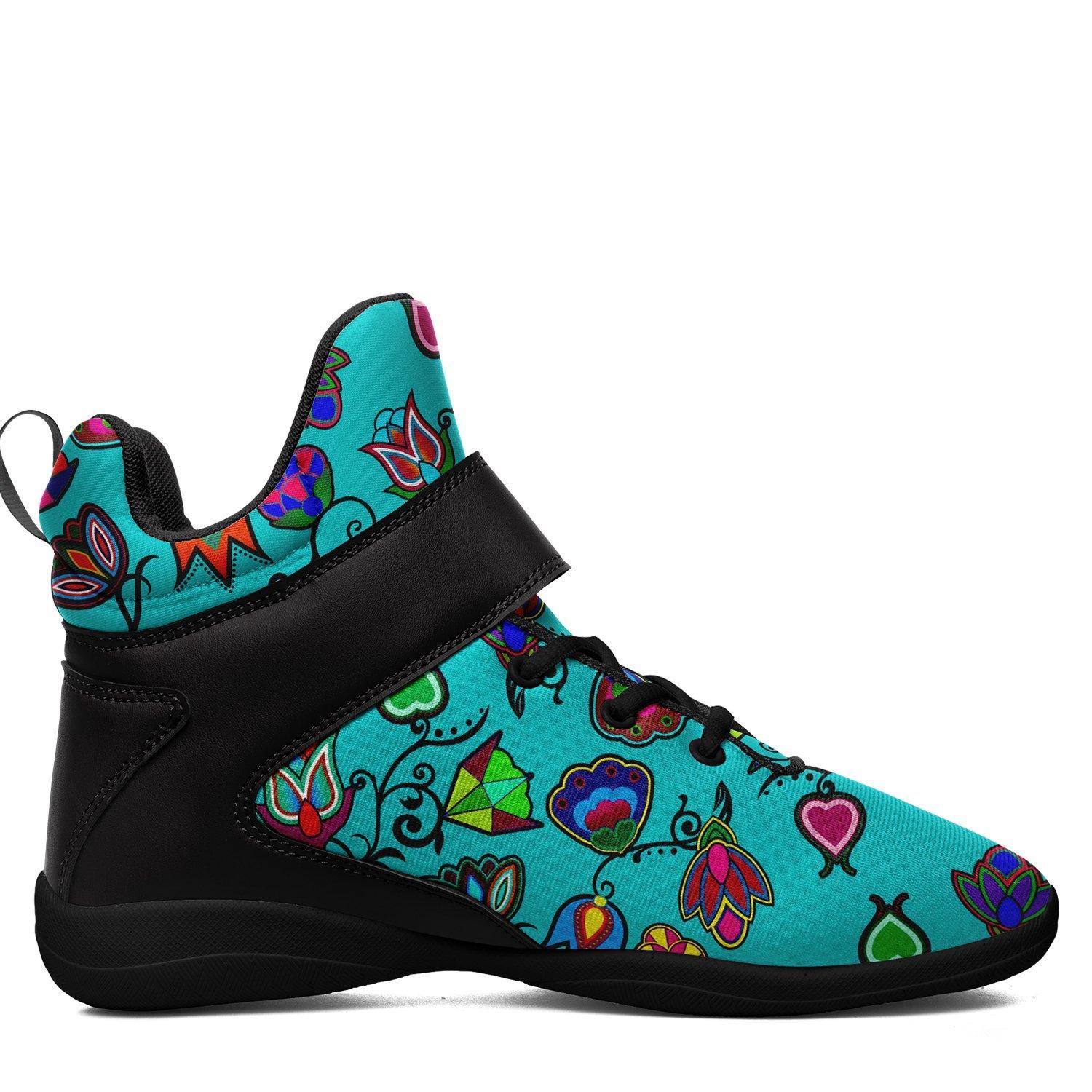 Indigenous Paisley Sky Ipottaa Basketball / Sport High Top Shoes - Black Sole 49 Dzine 