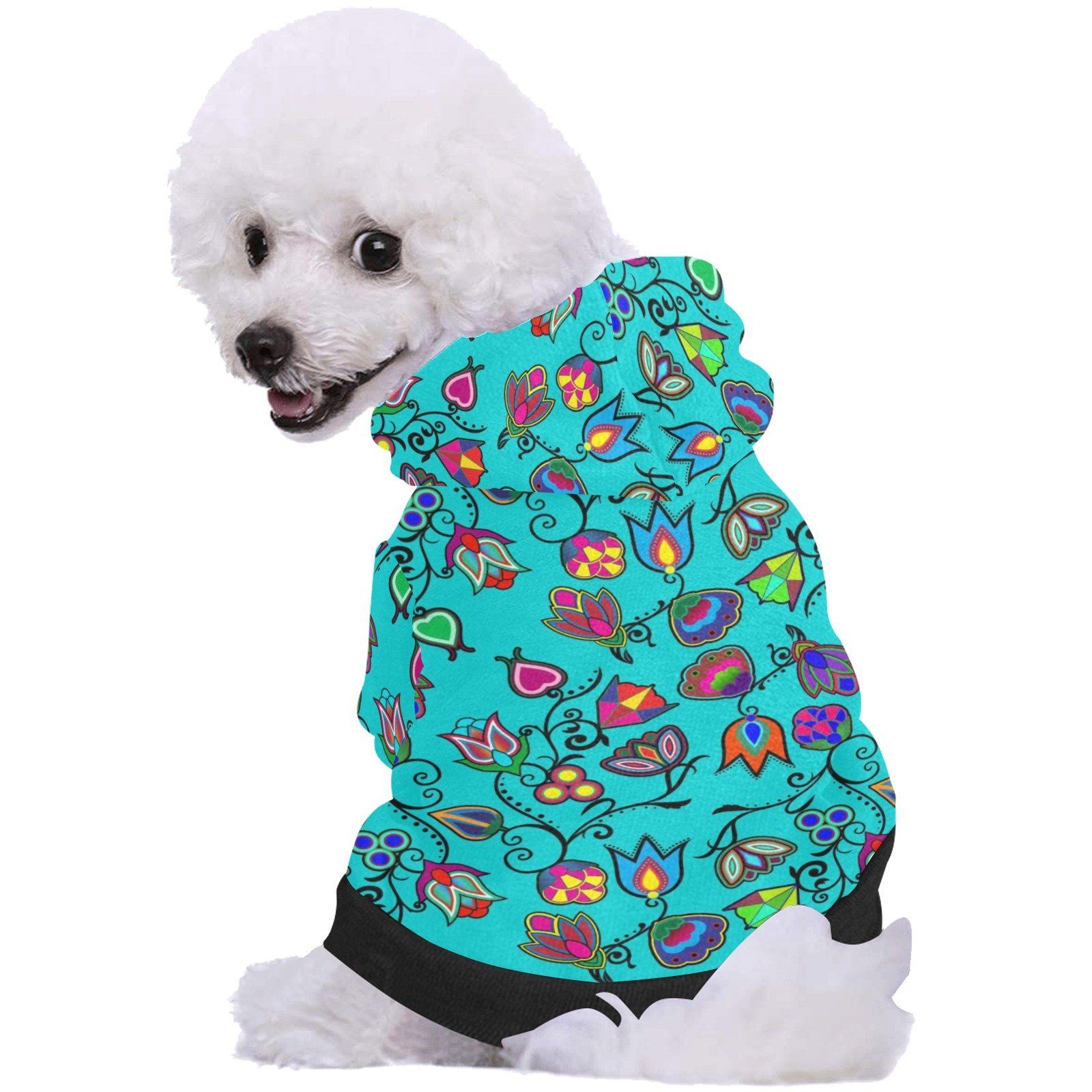 Indigenous Paisley Sky Pet Dog Hoodie Pet Dog Hoodie e-joyer 