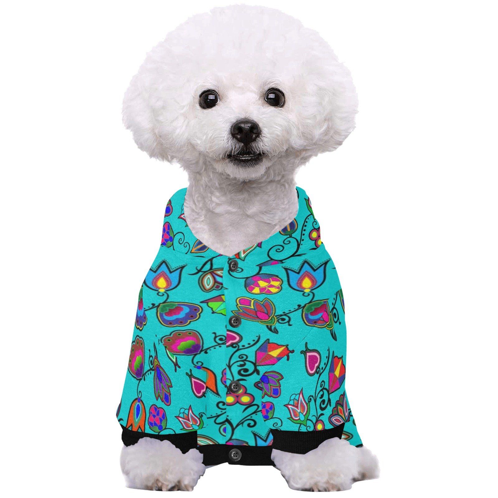 Indigenous Paisley Sky Pet Dog Hoodie Pet Dog Hoodie e-joyer 