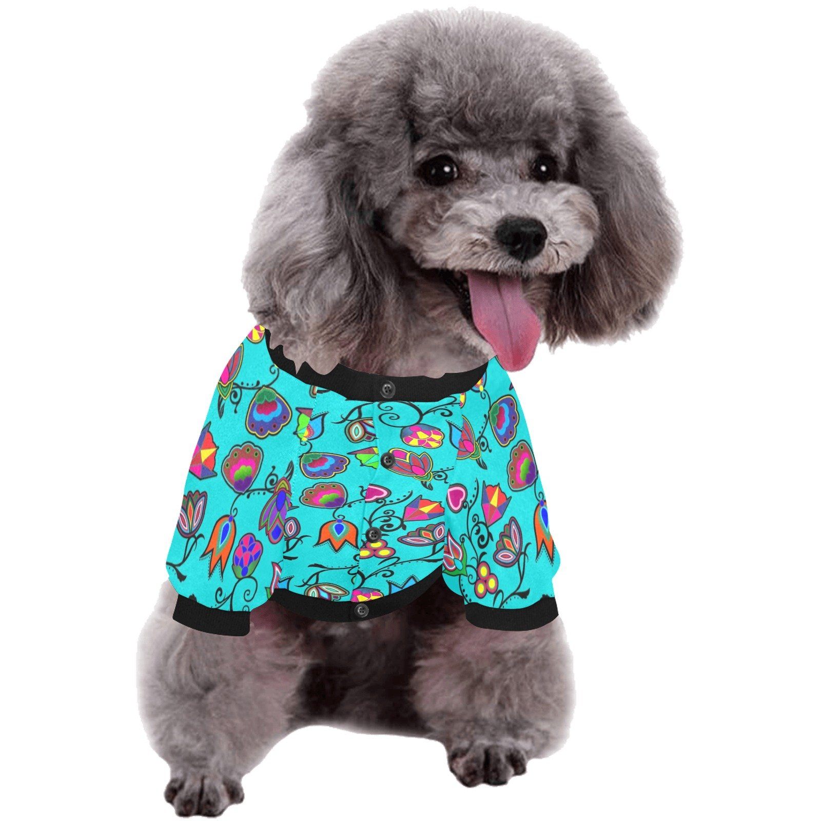 Indigenous Paisley Sky Pet Dog Round Neck Shirt Pet Dog Round Neck Shirt e-joyer 