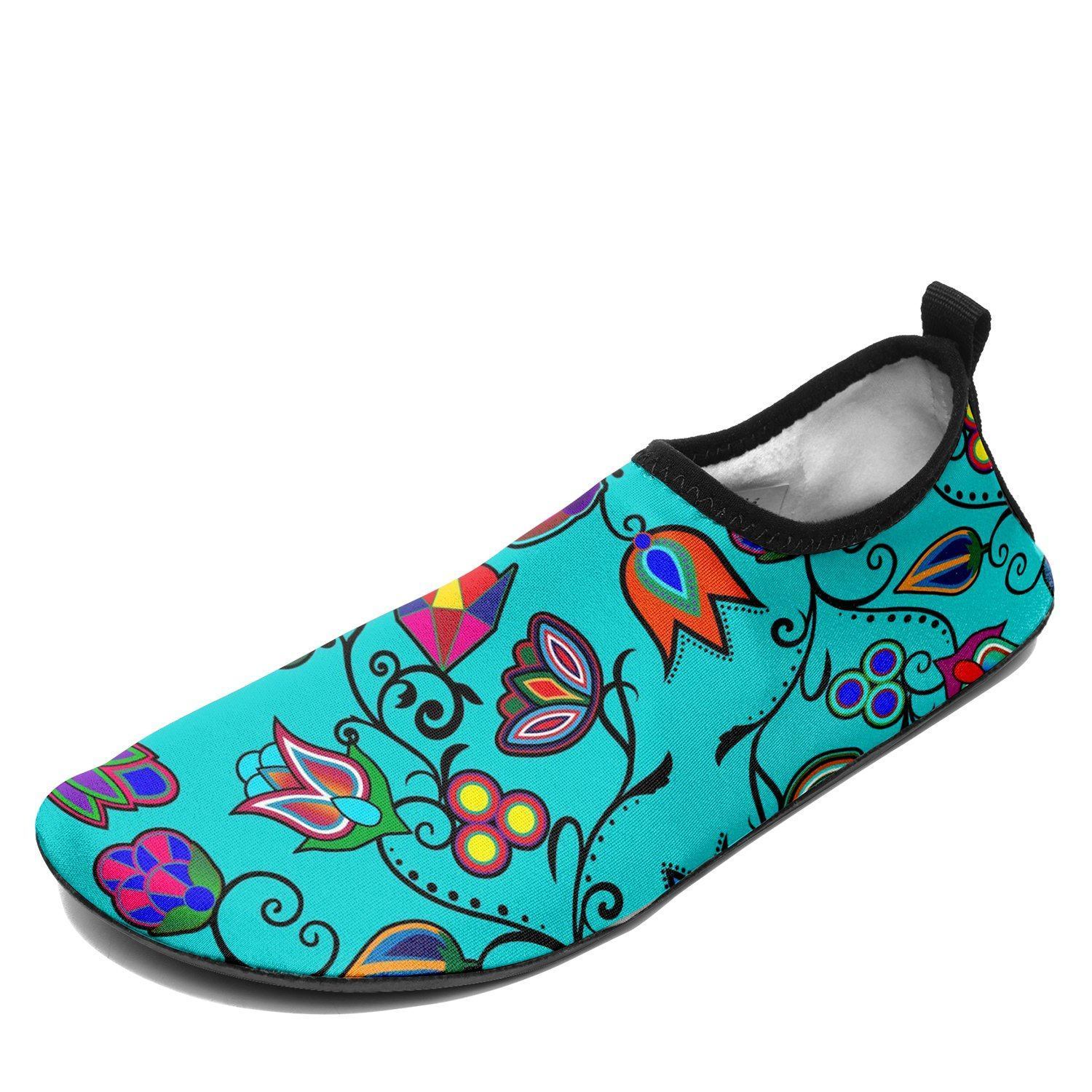 Indigenous Paisley Sky Sockamoccs Kid's Slip On Shoes 49 Dzine 