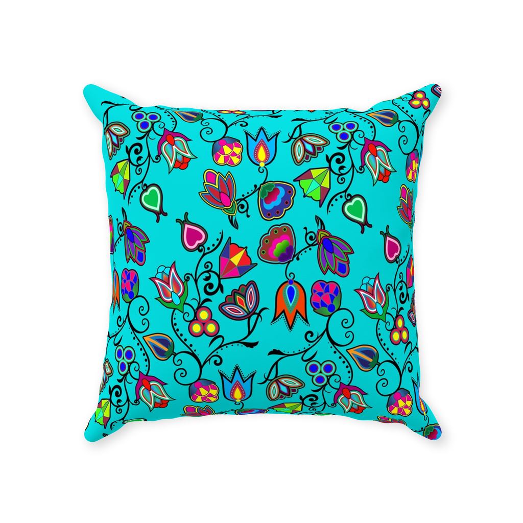 Indigenous Paisley - Sky Throw Pillows 49 Dzine 