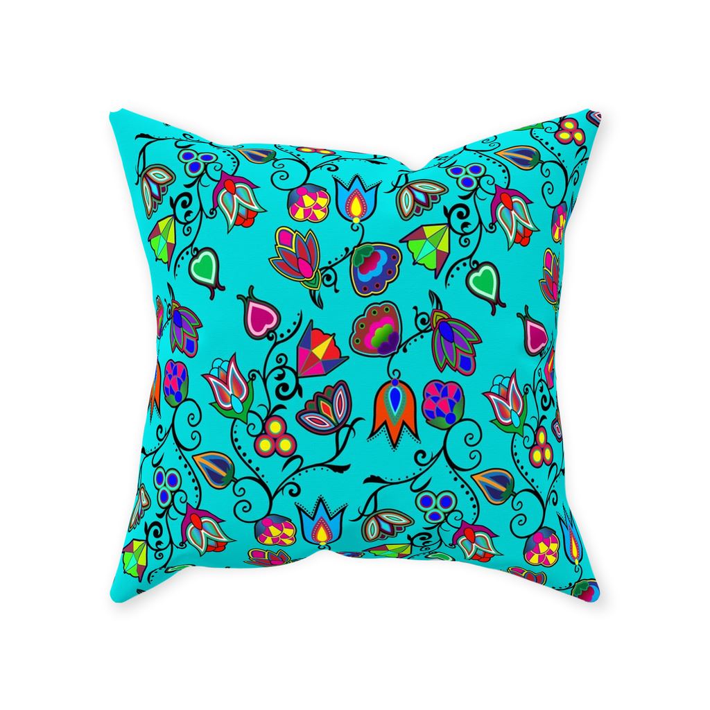 Indigenous Paisley - Sky Throw Pillows 49 Dzine 