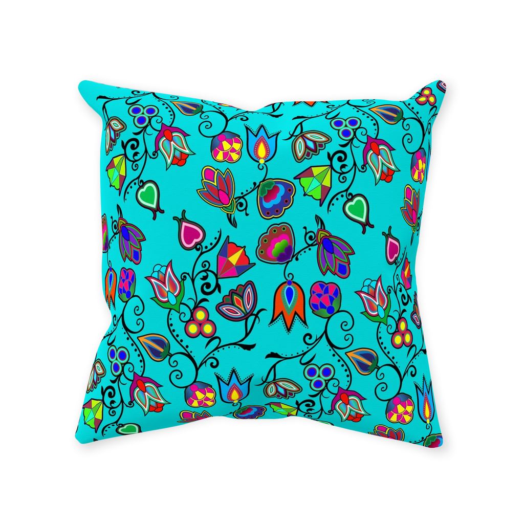 Indigenous Paisley - Sky Throw Pillows 49 Dzine 