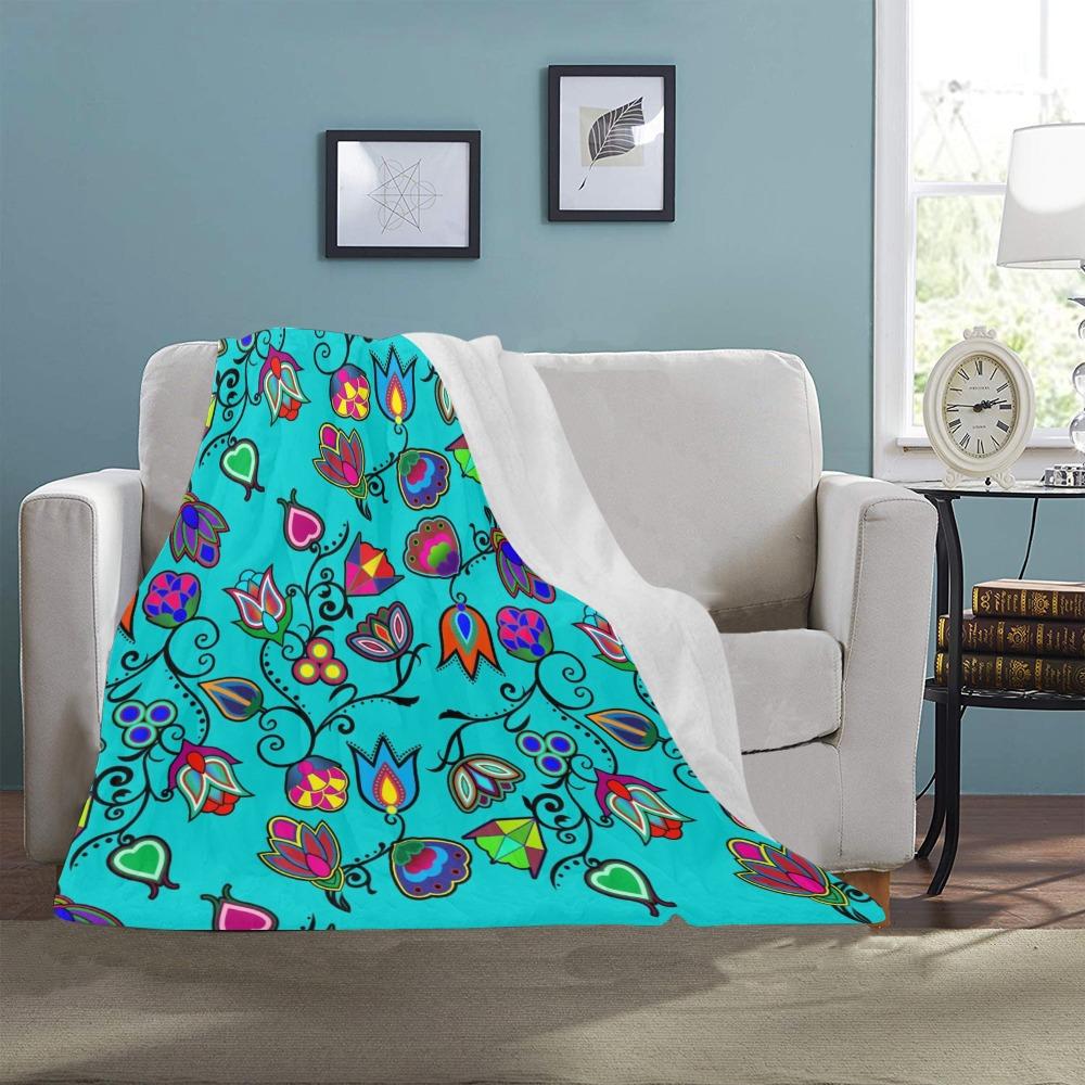 Indigenous Paisley Sky Ultra-Soft Micro Fleece Blanket 40"x50" Ultra-Soft Blanket 40''x50'' e-joyer 