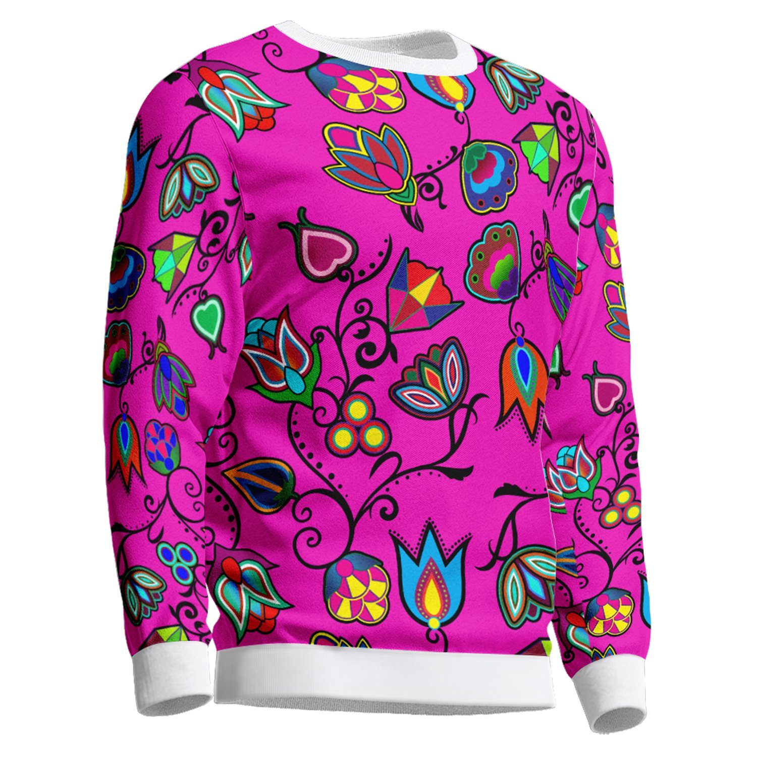 Indigenous Paisley Unisex Crewneck Long Sleeve Top 49 Dzine 