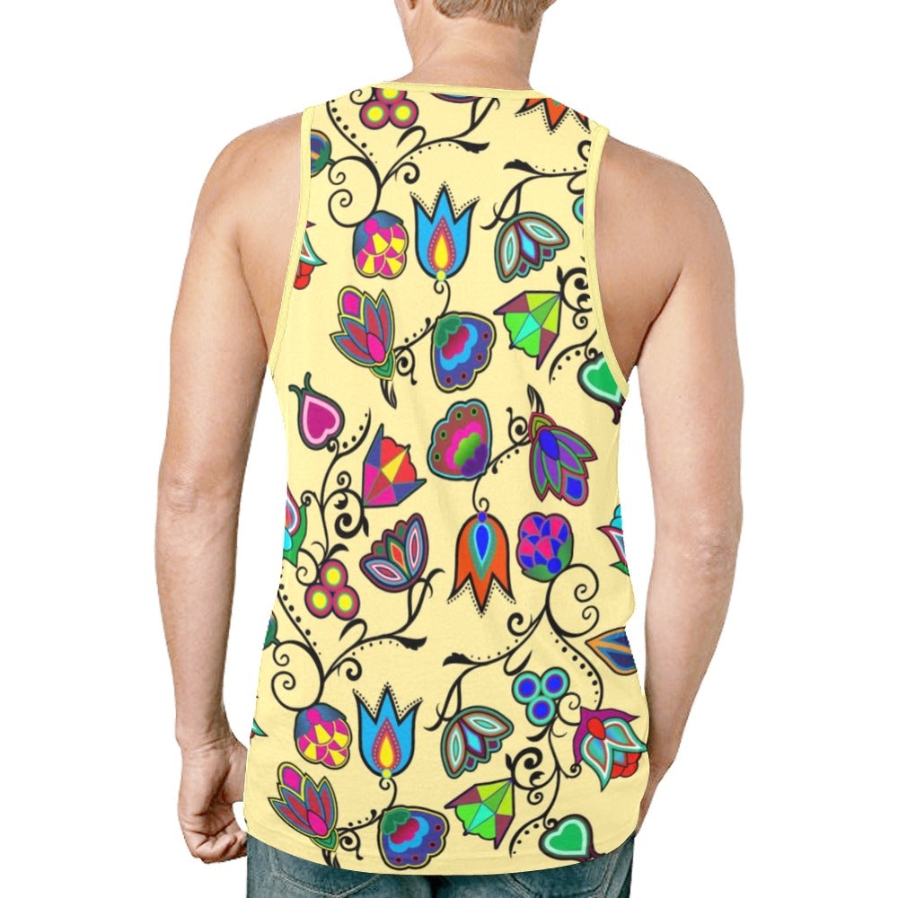 Indigenous Paisley Vanilla New All Over Print Tank Top for Men (Model T46) New All Over Print Tank Top for Men (T46) e-joyer 