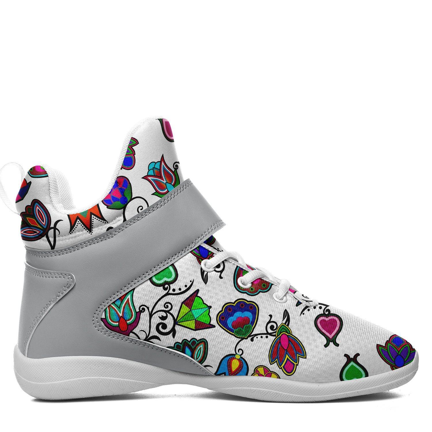 Indigenous Paisley White Kid's Ipottaa Basketball / Sport High Top Shoes 49 Dzine 