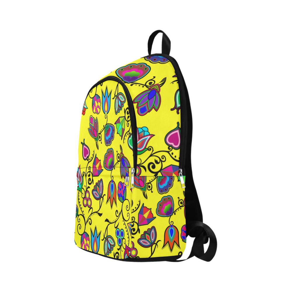 Indigenous Paisley Yellow Fabric Backpack for Adult (Model 1659) Casual Backpack for Adult (1659) e-joyer 