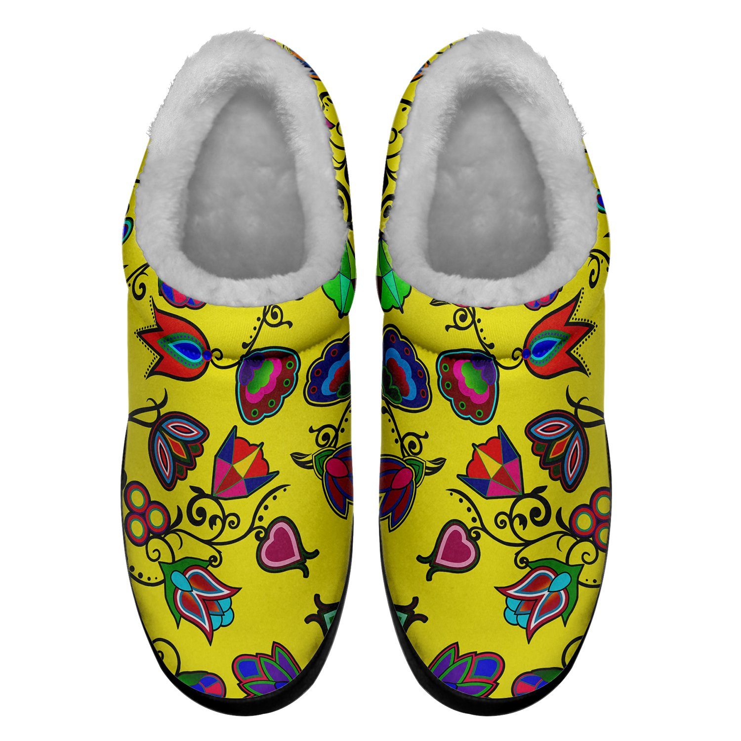 Indigenous Paisley Yellow Ikinnii Indoor Slipper 49 Dzine 