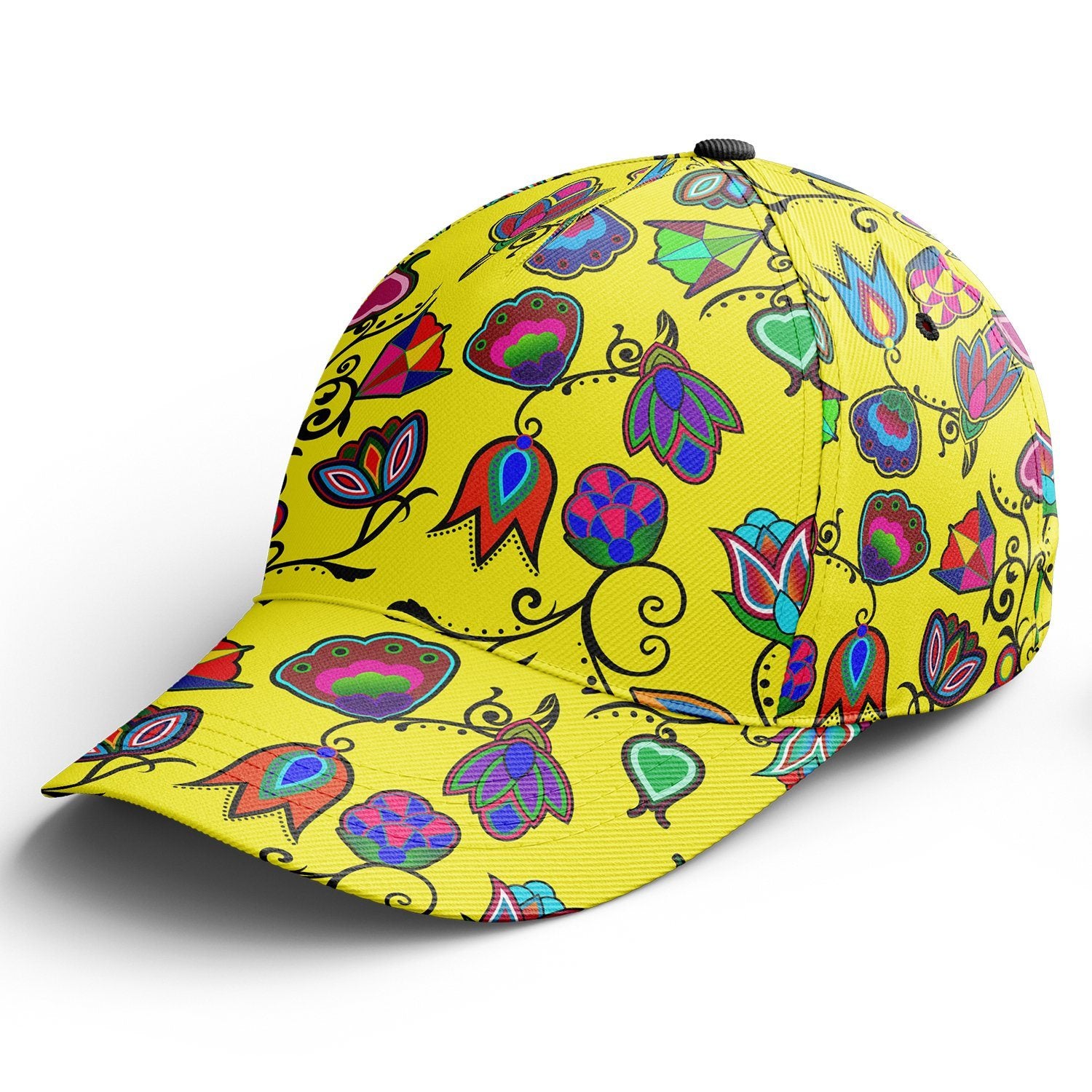 Indigenous Paisley Yellow Snapback Hat hat Herman 