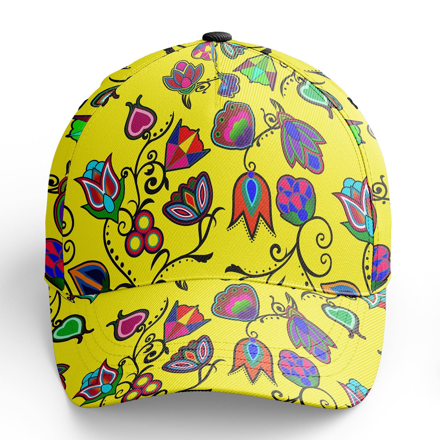 Indigenous Paisley Yellow Snapback Hat hat Herman 