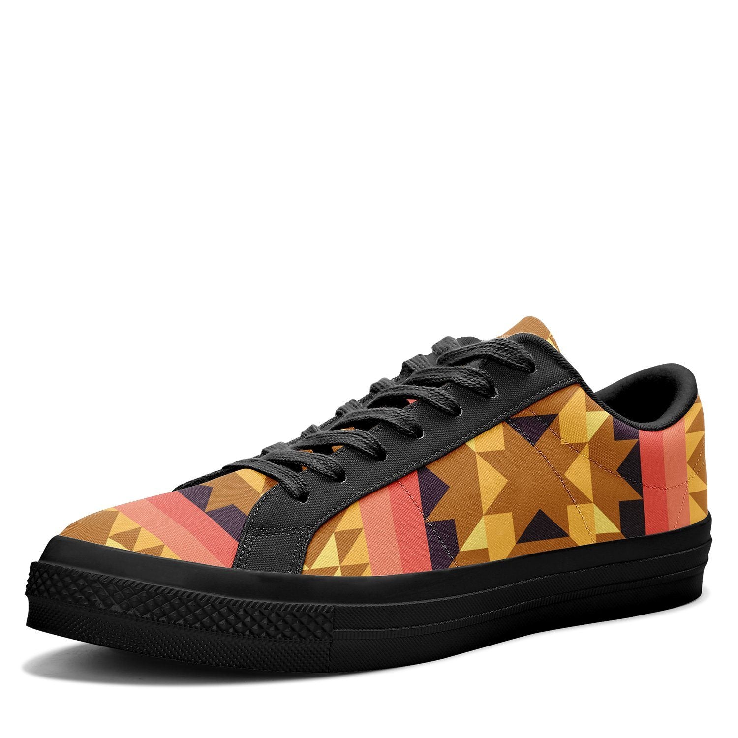 Infinite Sunset Aapisi Low Top Canvas Shoes Black Sole aapisi Herman 