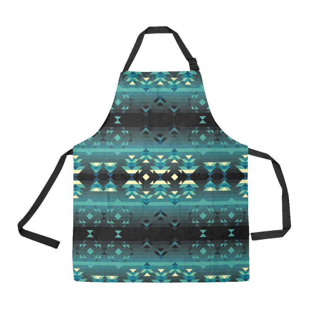 Inspire Green All Over Print Apron All Over Print Apron e-joyer 