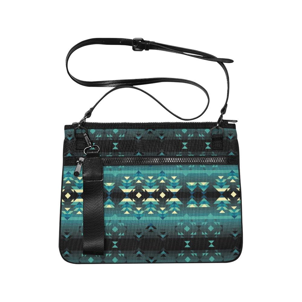 Inspire Green Slim Clutch Bag (Model 1668) bag e-joyer 