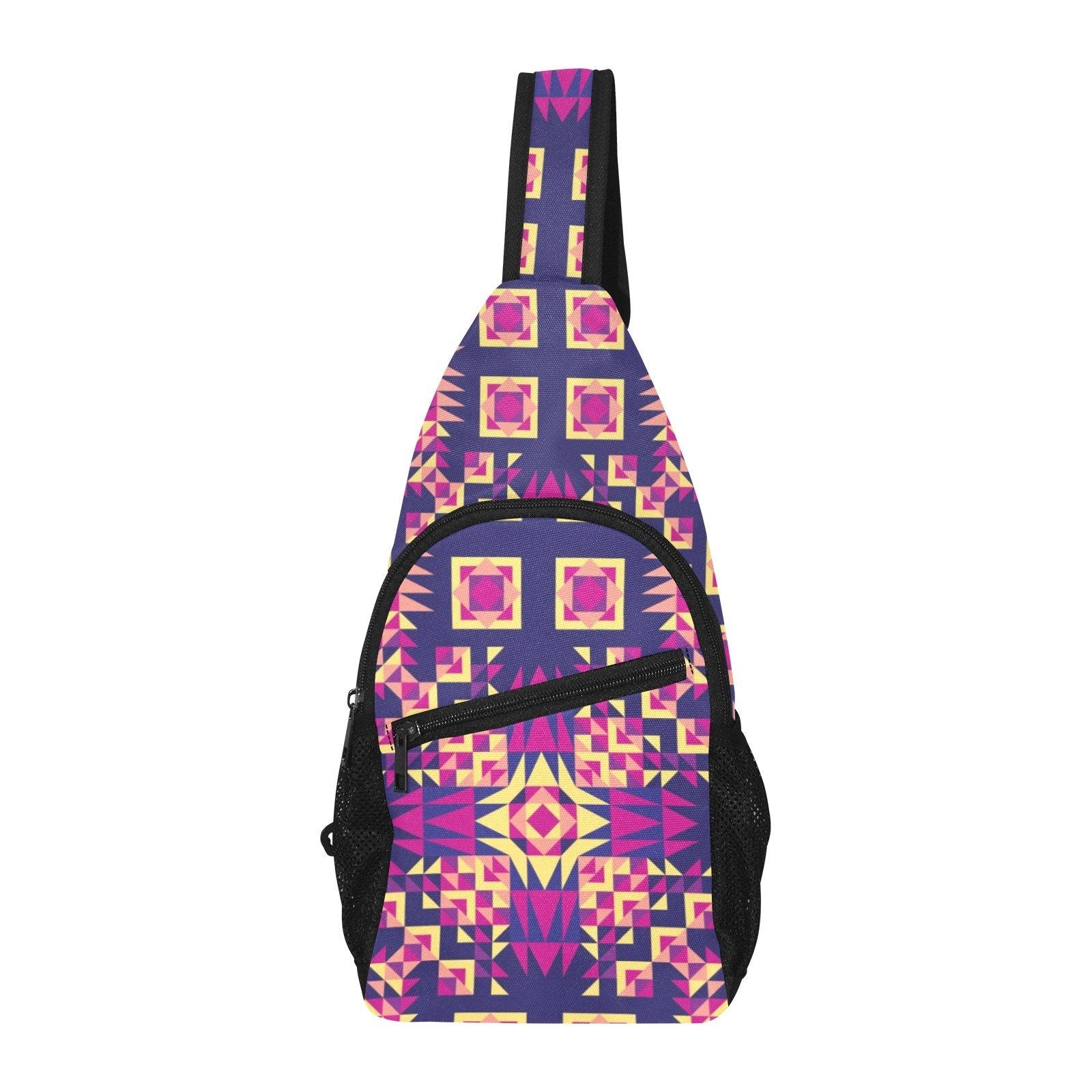 Kaleidoscope Bleu All Over Print Chest Bag (Model 1719) All Over Print Chest Bag (1719) e-joyer 