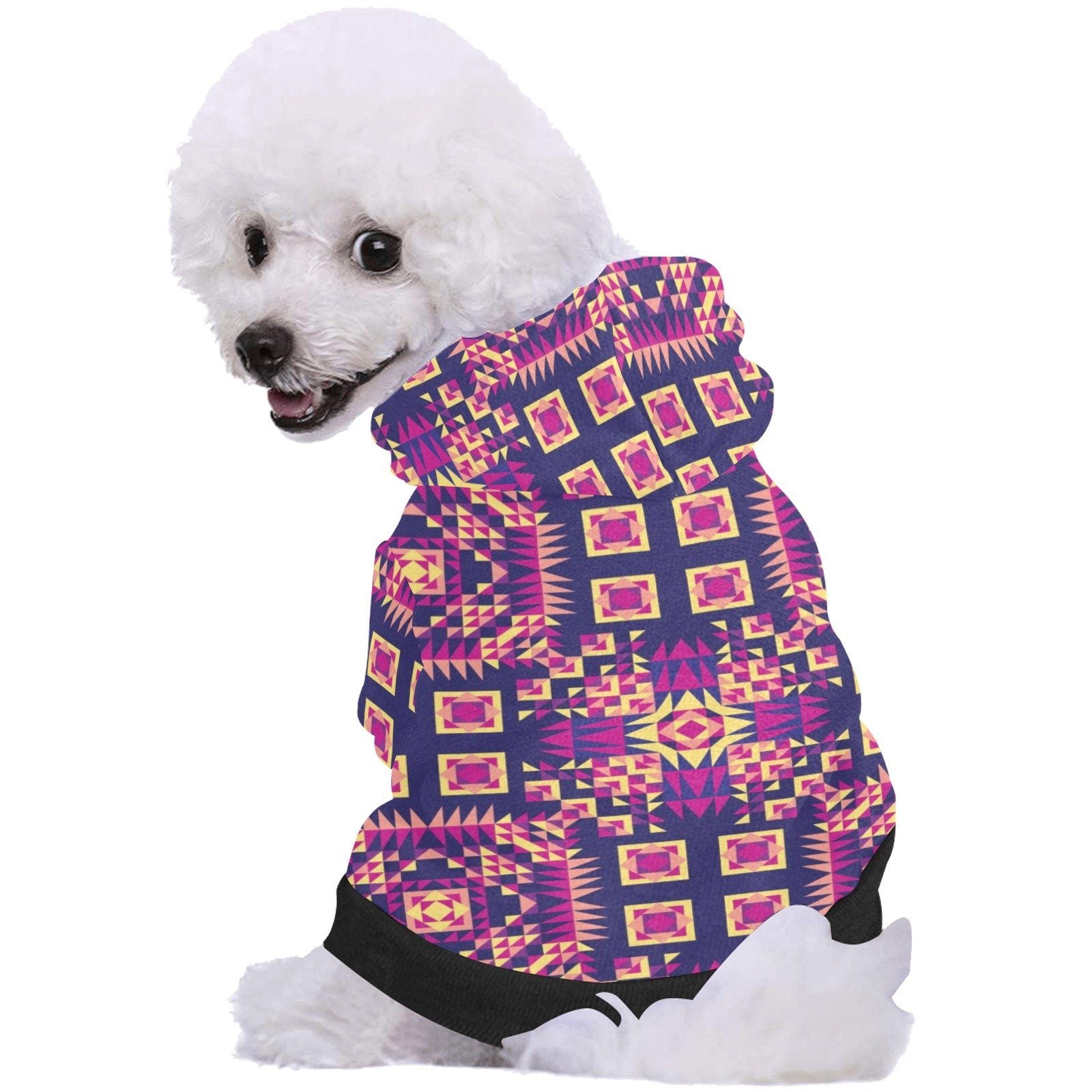 Kaleidoscope Bleu Pet Dog Hoodie Pet Dog Hoodie e-joyer 