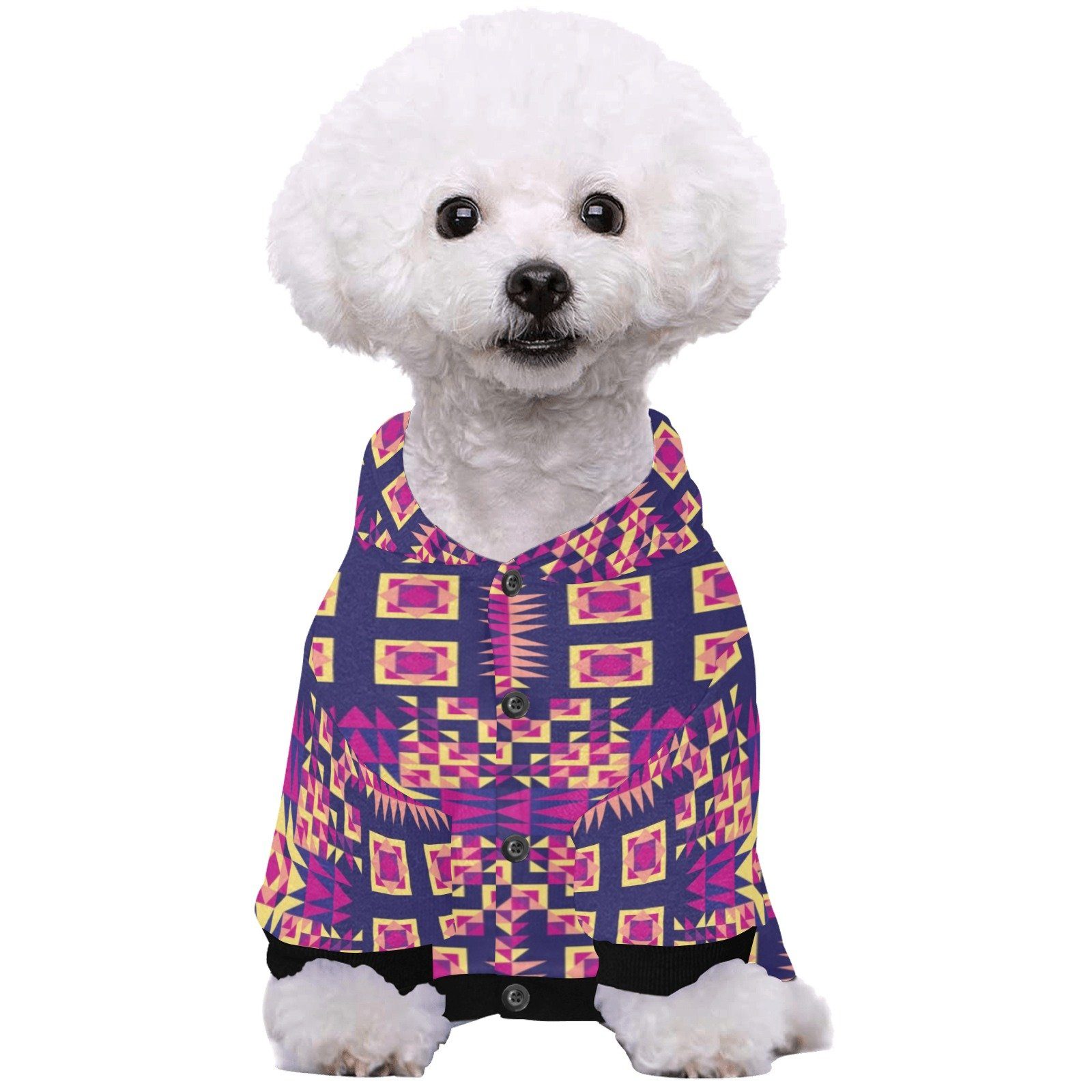 Kaleidoscope Bleu Pet Dog Hoodie Pet Dog Hoodie e-joyer 