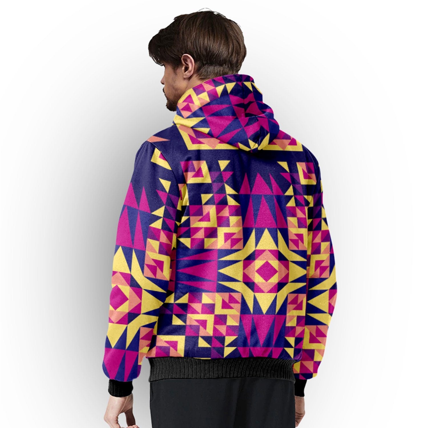 Kaleidoscope Bleu Sherpa Hoodie hoodie Herman 