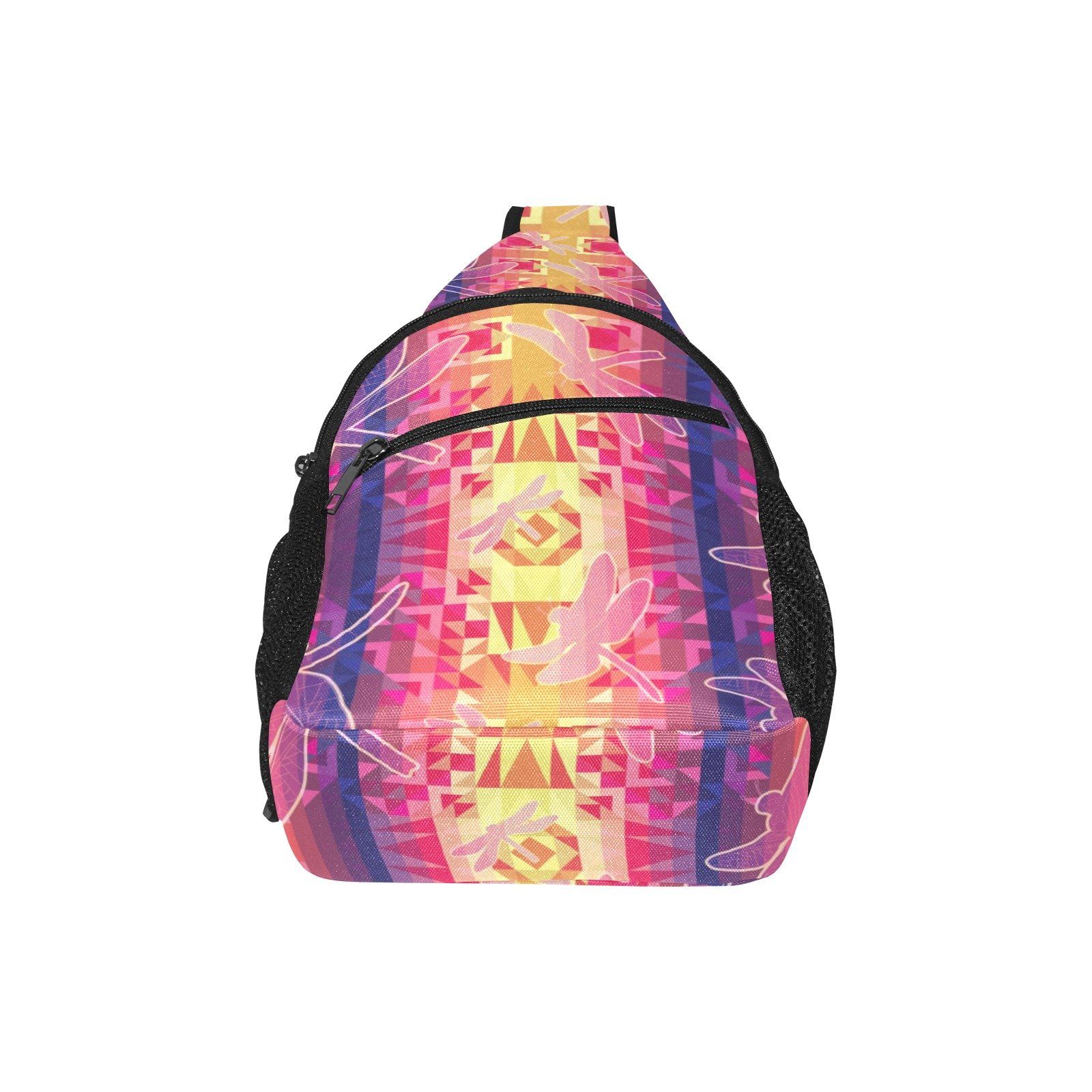 Kaleidoscope Dragonfly All Over Print Chest Bag (Model 1719) All Over Print Chest Bag (1719) e-joyer 