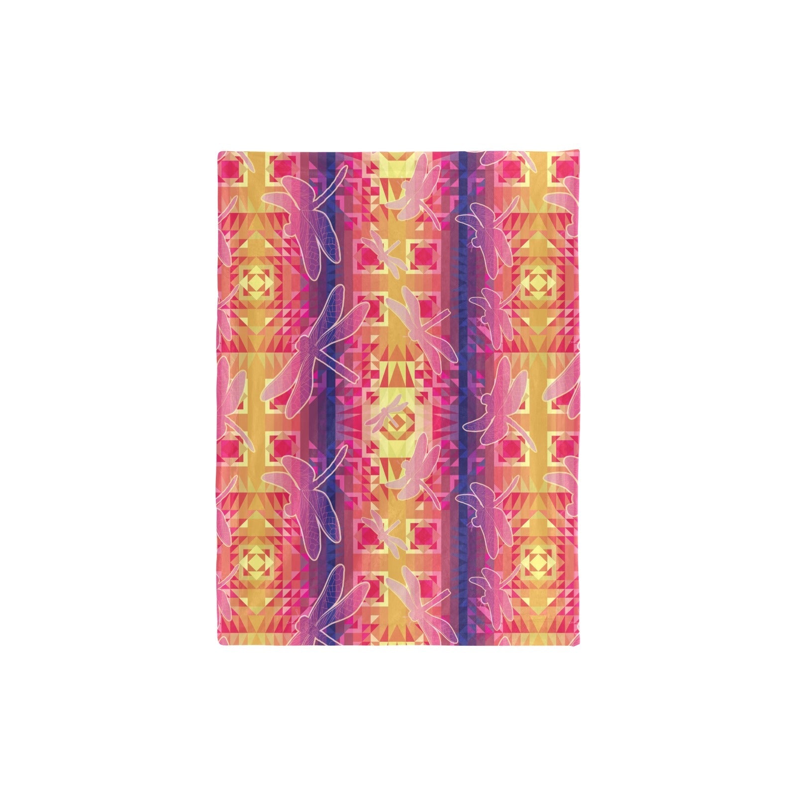 Kaleidoscope Dragonfly Baby Blanket 30"x40" Baby Blanket 30"x40" e-joyer 