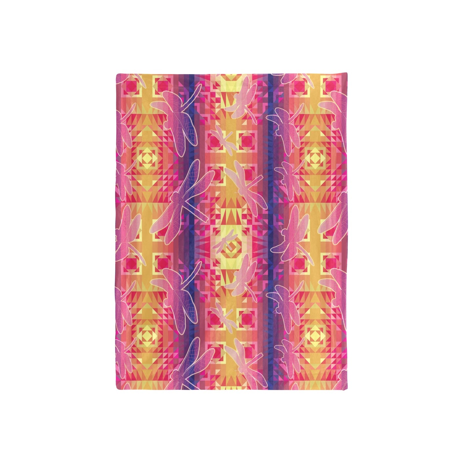 Kaleidoscope Dragonfly Baby Blanket 40"x50" Baby Blanket 40"x50" e-joyer 