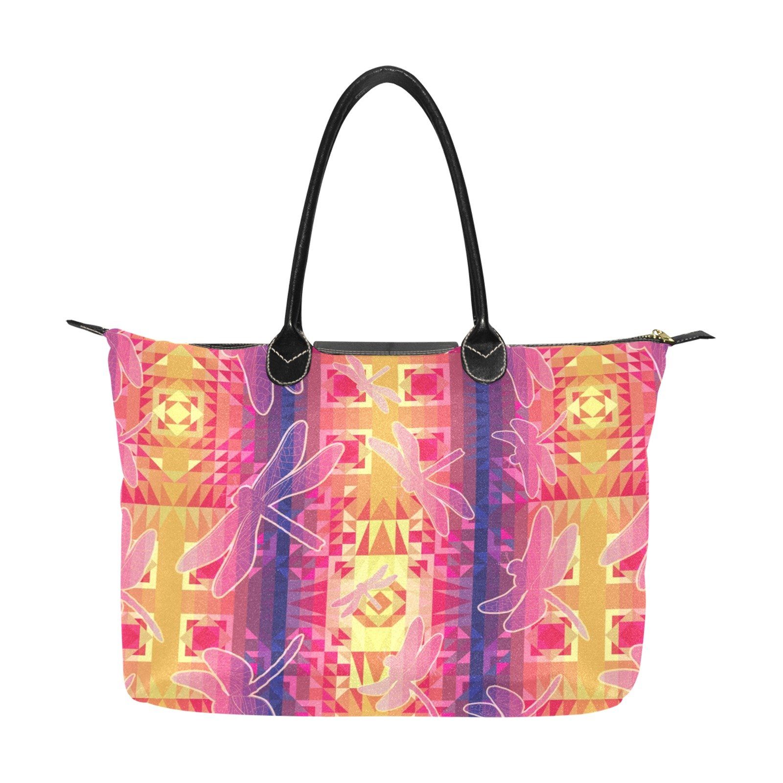 Kaleidoscope Dragonfly Single-Shoulder Lady Handbag (Model 1714) bag e-joyer 