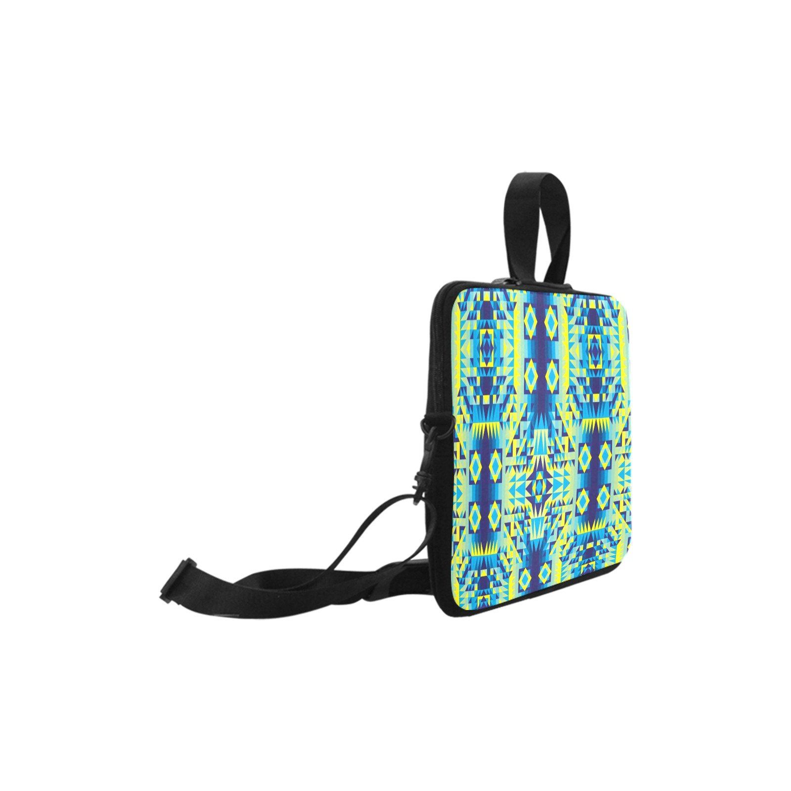 Kaleidoscope Jaune Bleu Laptop Handbags 14" bag e-joyer 