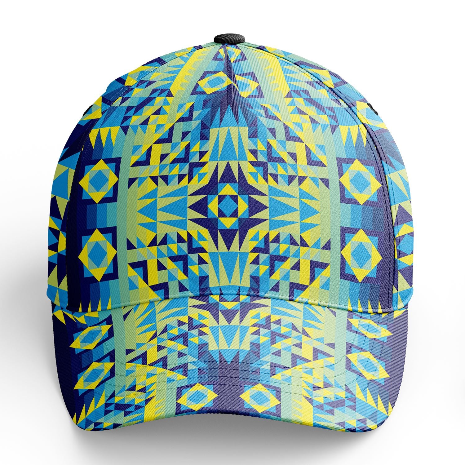 Kaleidoscope Jaune Bleu Snapback Hat hat Herman 
