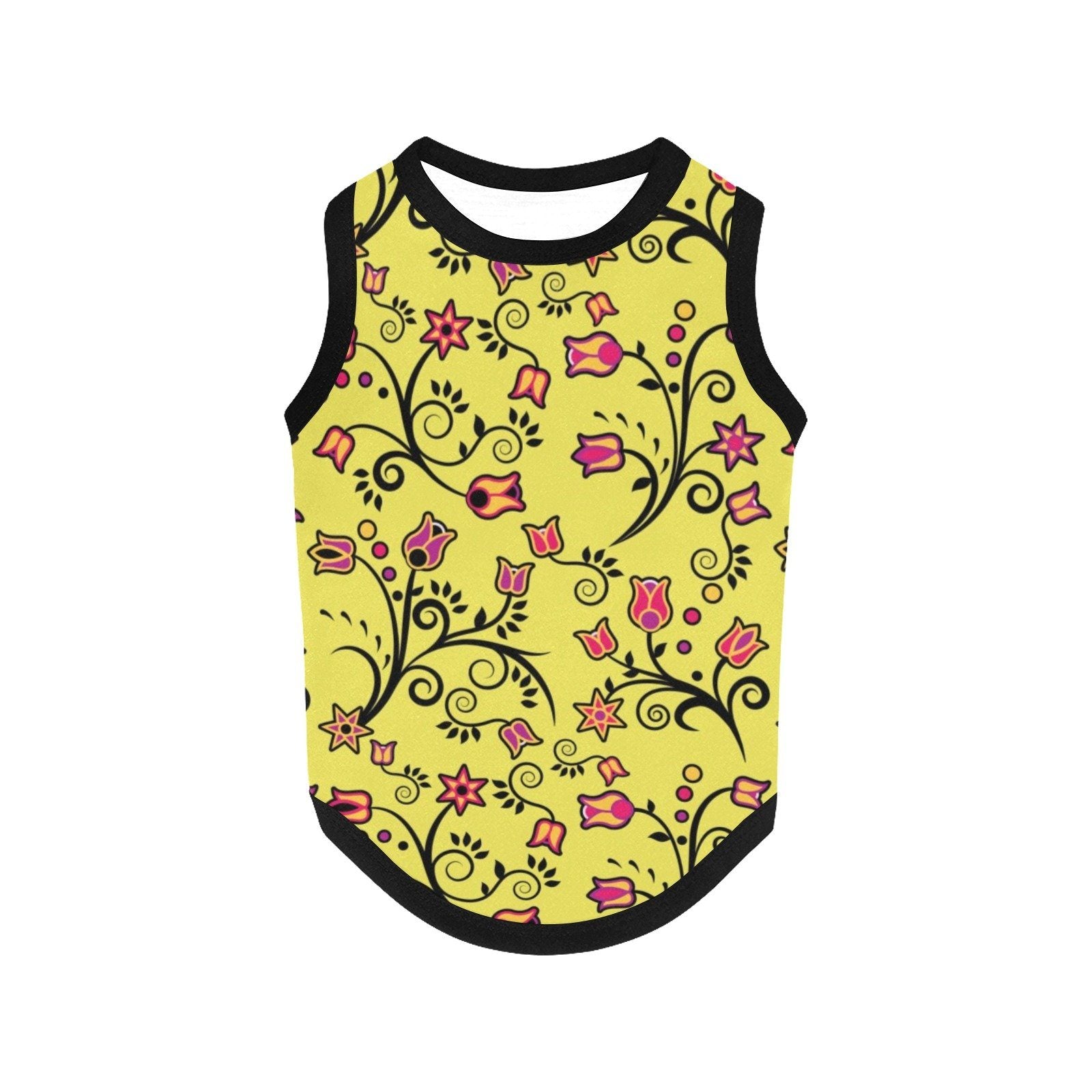 Key Lime Star All Over Print Pet Tank Top Pet Tank Top e-joyer 