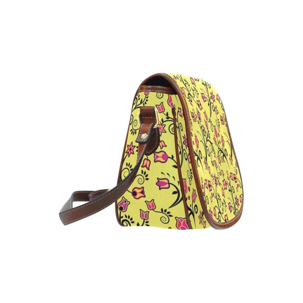 Key Lime Star Saddle Bag/Small (Model 1649) Full Customization Saddle Bag/Small (Full Customization) e-joyer 